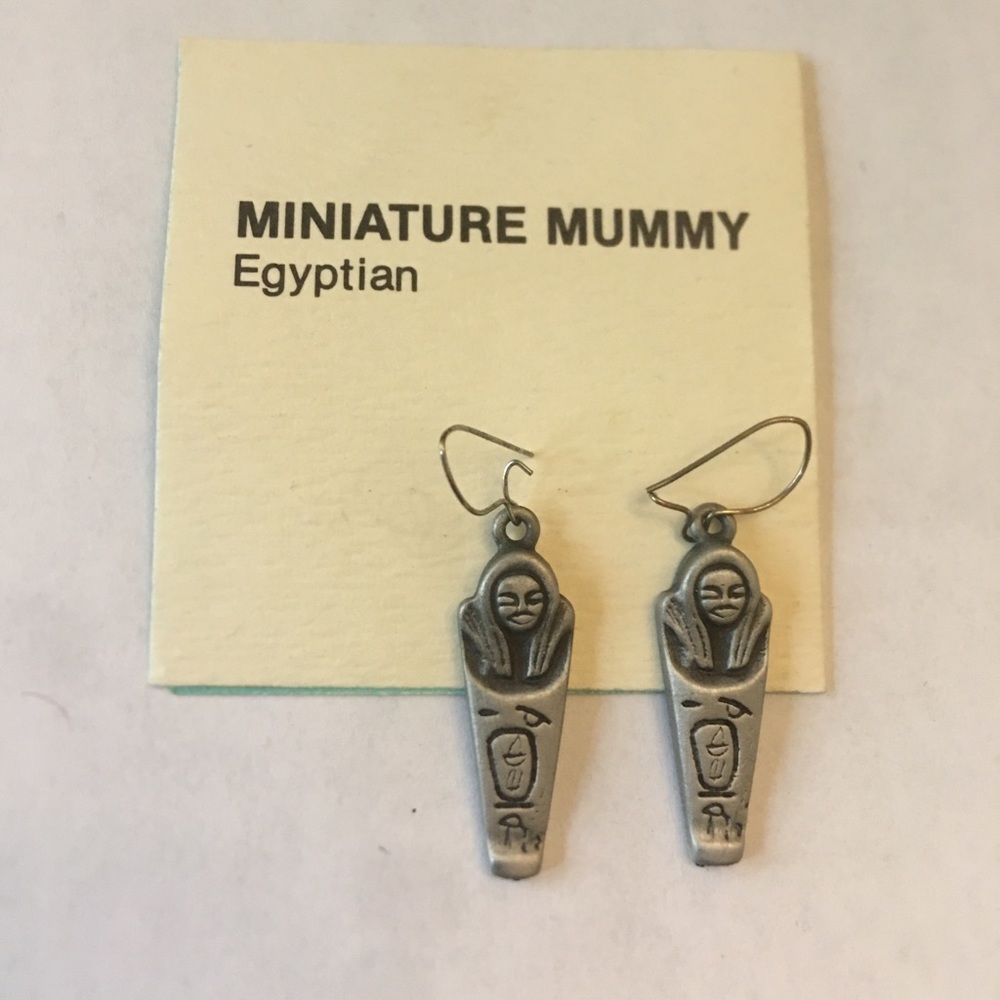 Mummy earrings from the museum store collectible